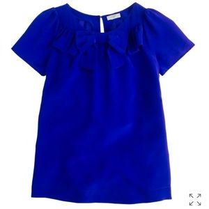 J Crew bow neck top